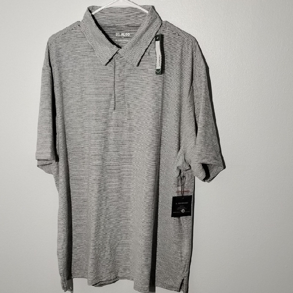 Classic Gray Polo Shirt with Textured Fabric - Picture 1 of 5
